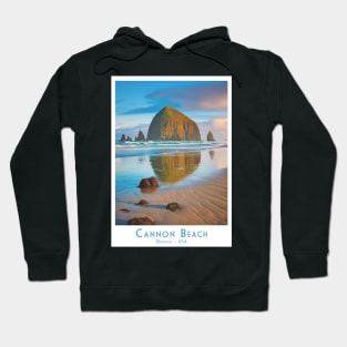 Vintage Retro Cannon Beach Oregon Hoodie